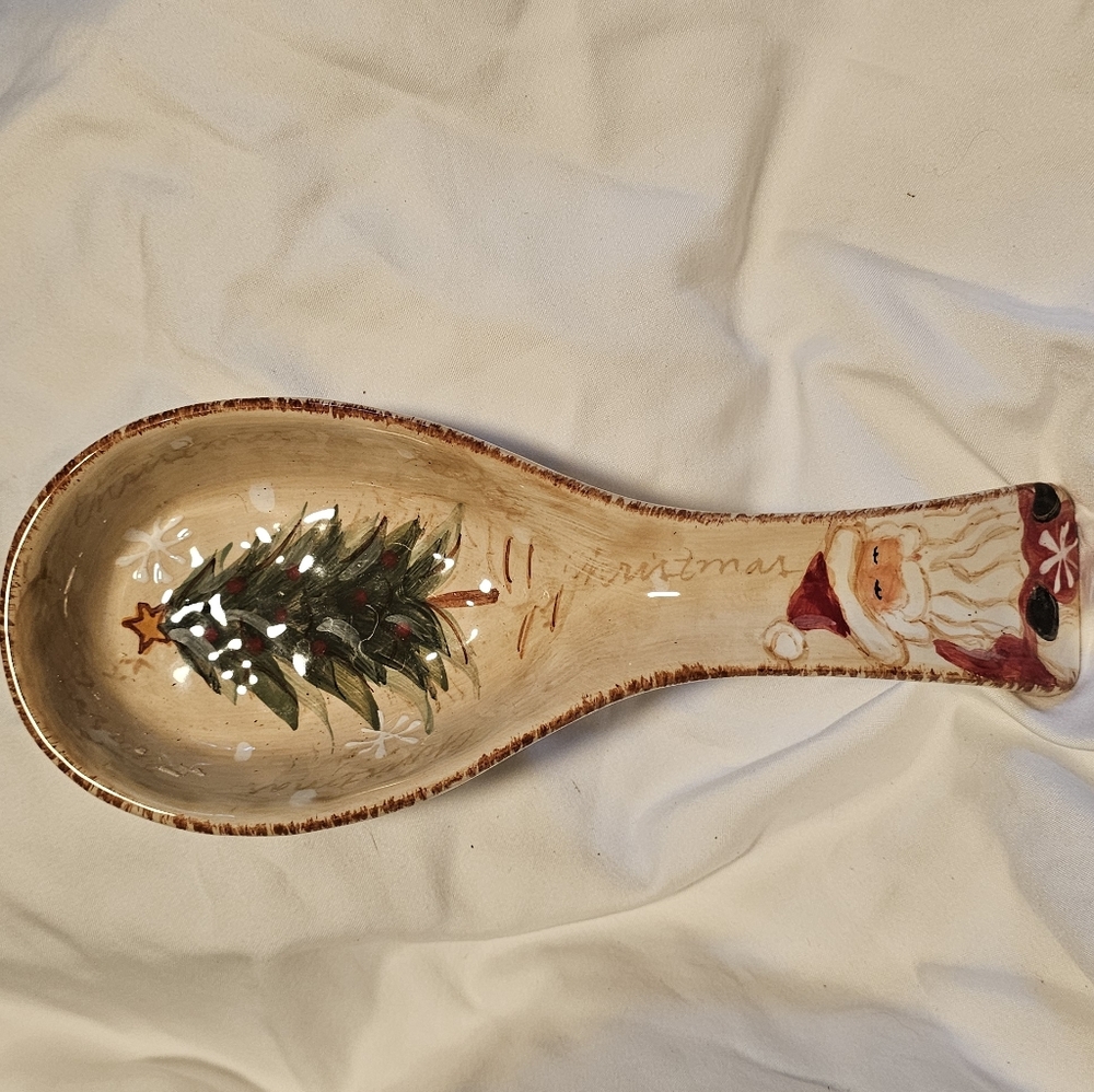 Maxcera Woodland Santa Spoon Rest